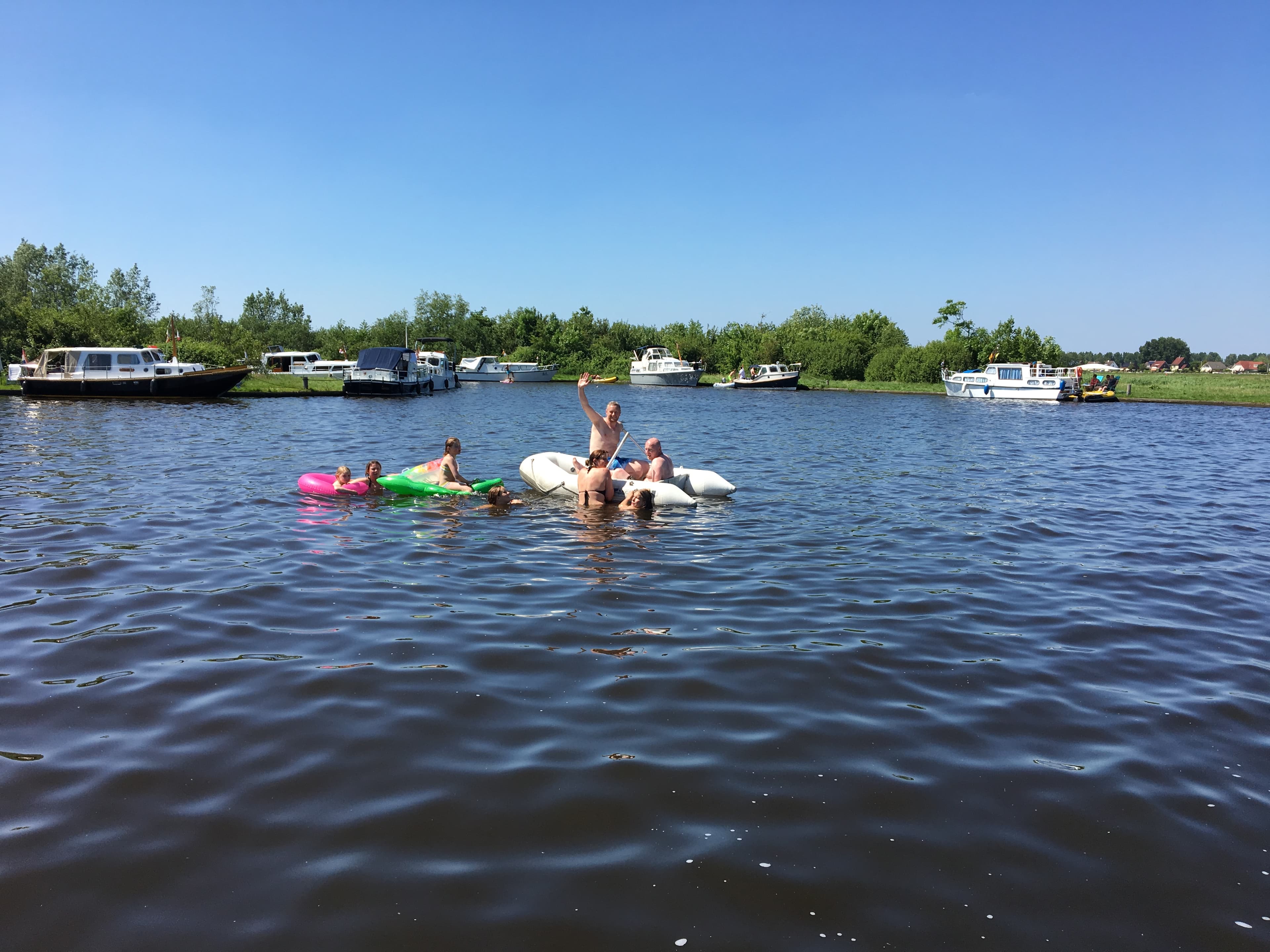 Zwemmen in de zomer